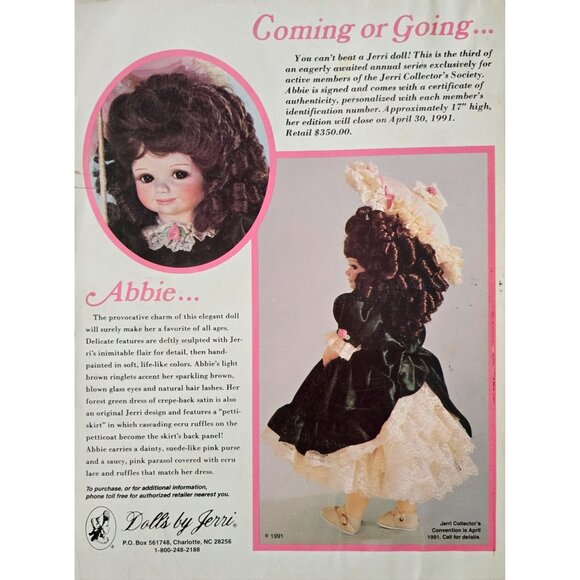 Doll Reader Magazine February March 1991 German Doll Artists - Picture 2 of 3